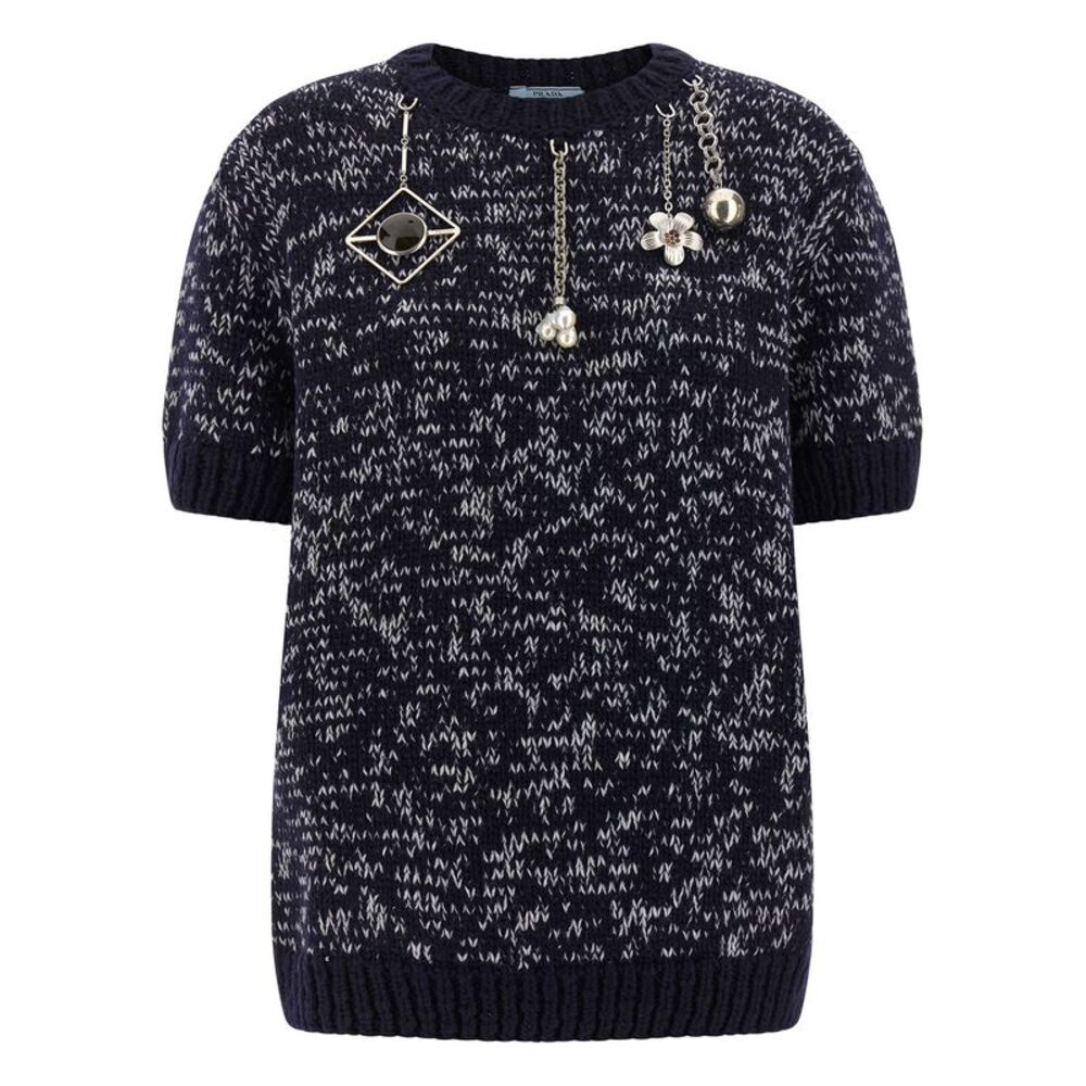 Prada Multicolor Virgin Wool Women's Cardigan